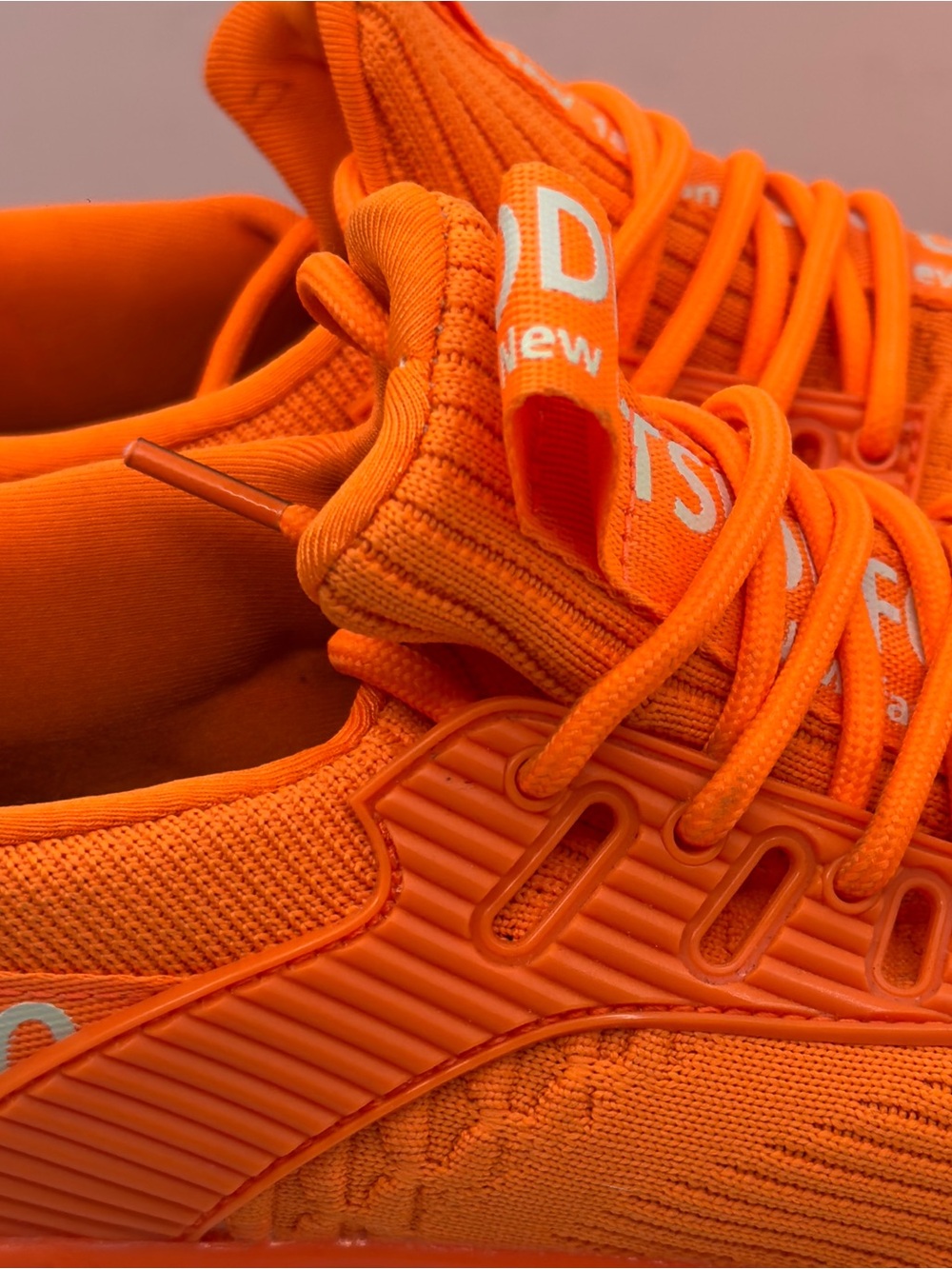 Orange Glow running tennis shoes | Size 7 sneakers | pickleball gym work out - Picture 2 of 12